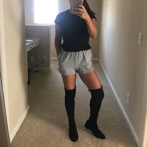 Over the knee boots in black size 37